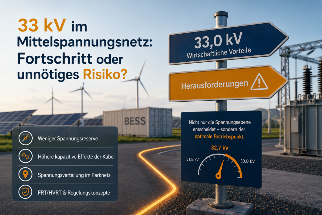 33 kV im Mittelspannungsnetz: Fortschritt oder unnötiges Risiko?