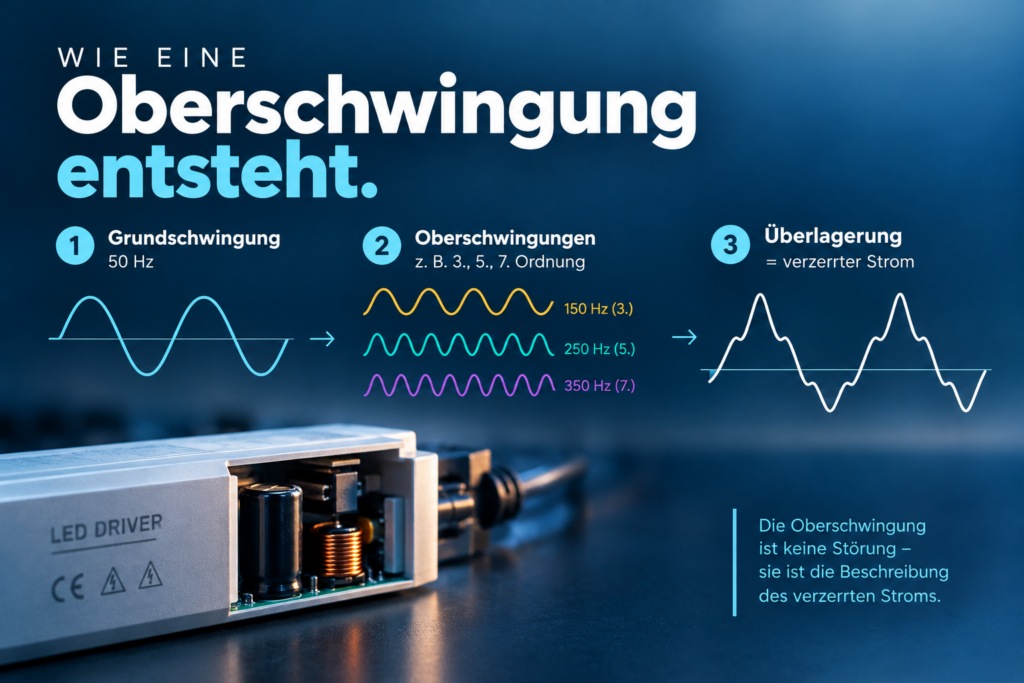 Wie eine Oberschwingung entsteht